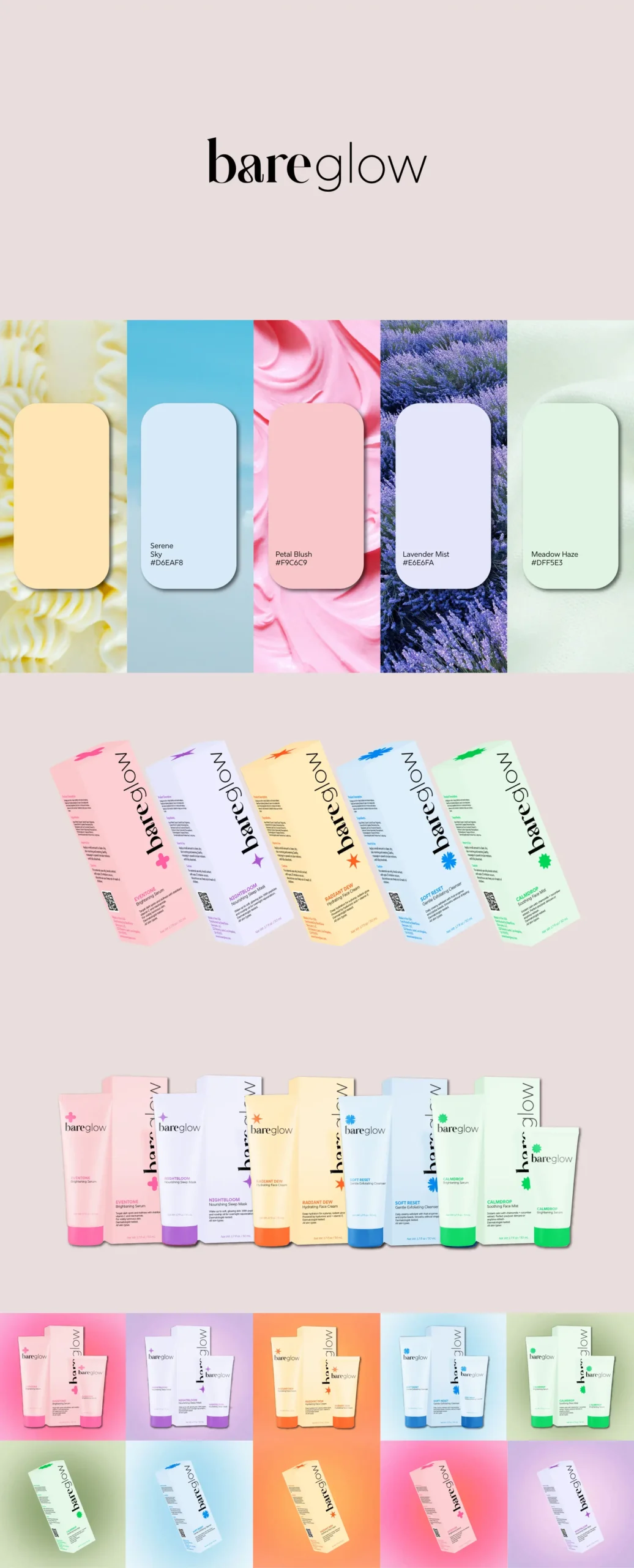 Bareglow Portfolio Designed By Grace Studio